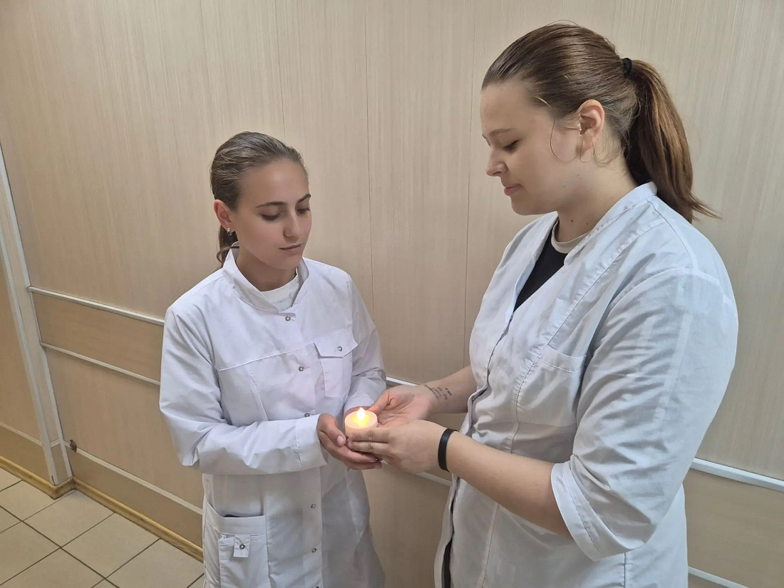 В  колледже прошла акция  «Свеча памяти»