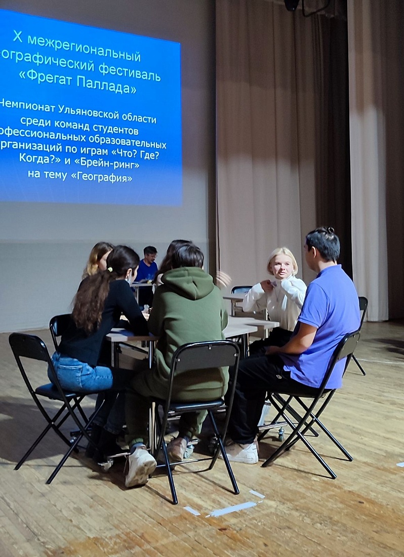 Открытый чемпионат  Ульяновской области среди команд студентов профессиональных образовательных организаций по играм «Что? Где? Когда?» и «Брейн-ринг» на тему «География»
