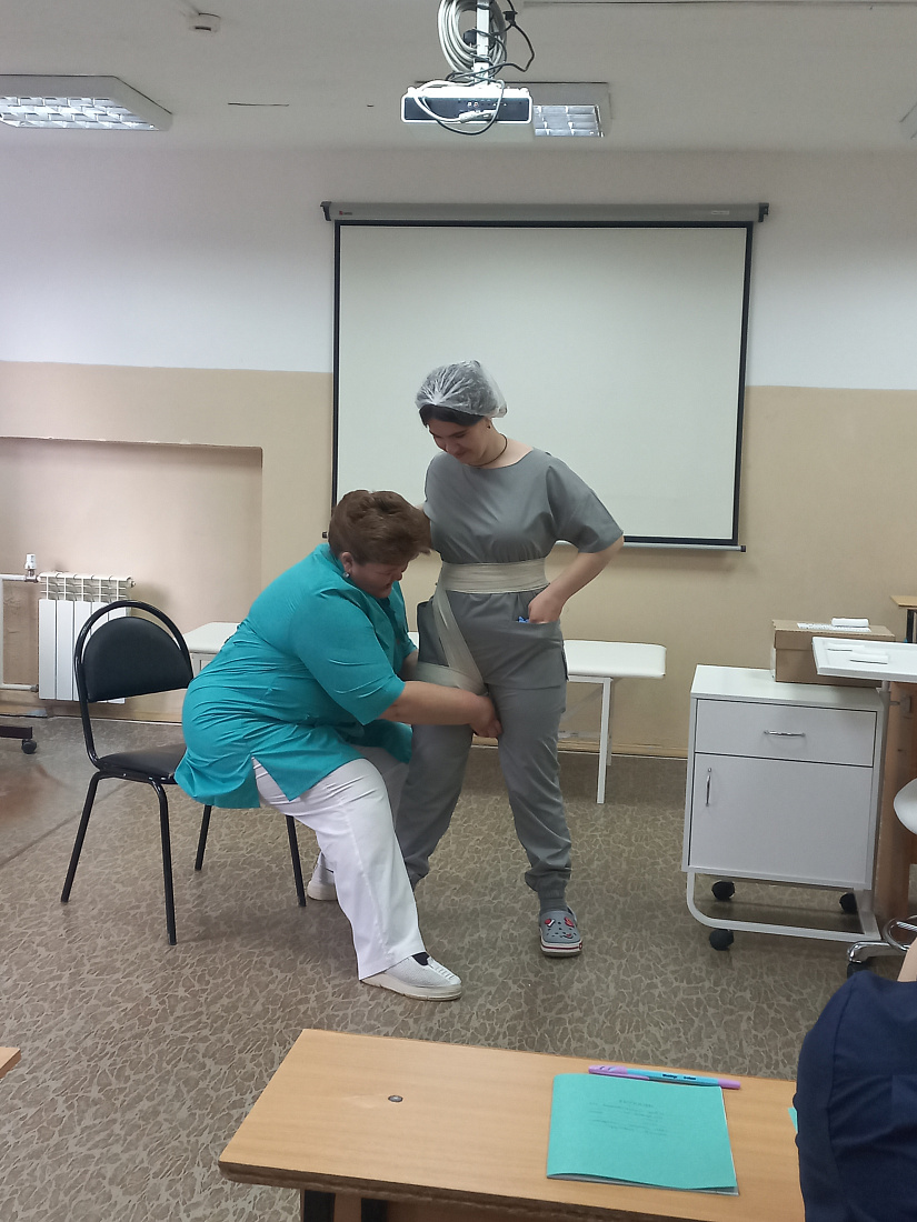 Проведено открытое практическое занятие со студентами специальности «Сестринское дело»
