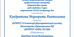 Призовое место в конкурсе профессионального мастерства